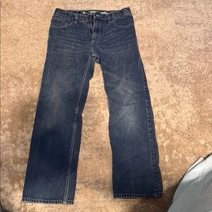 urban pipeline Men's Dark Wash Relaxed Straight Jeans
